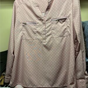 Notations Pink Polka Dot Blouse
